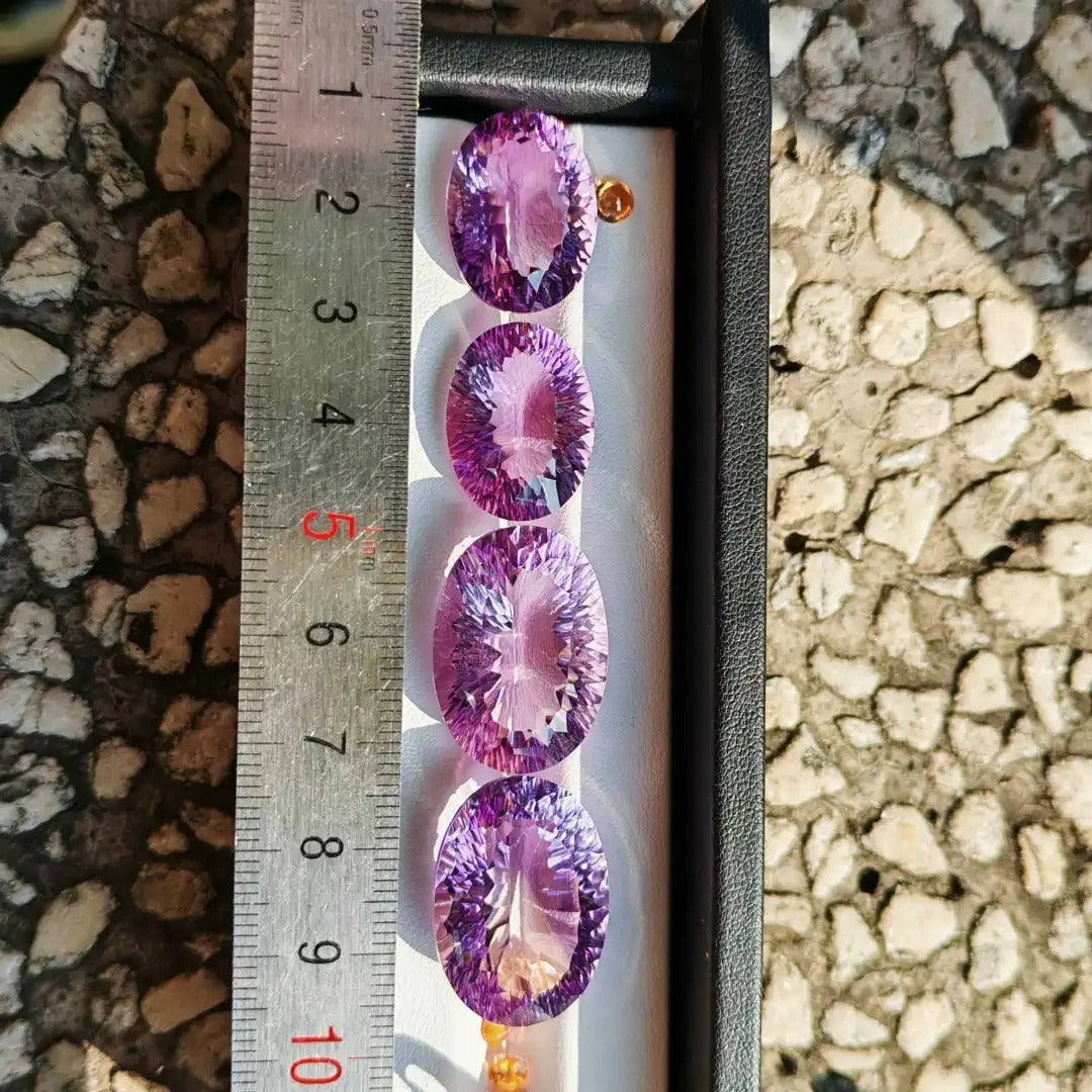 “Amatista Gatling” – grandes gemas con talla fuego - (tiempo de producción 7–15 días)