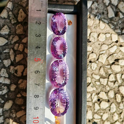 “Amatista Gatling” – grandes gemas con talla fuego - (tiempo de producción 7–15 días)