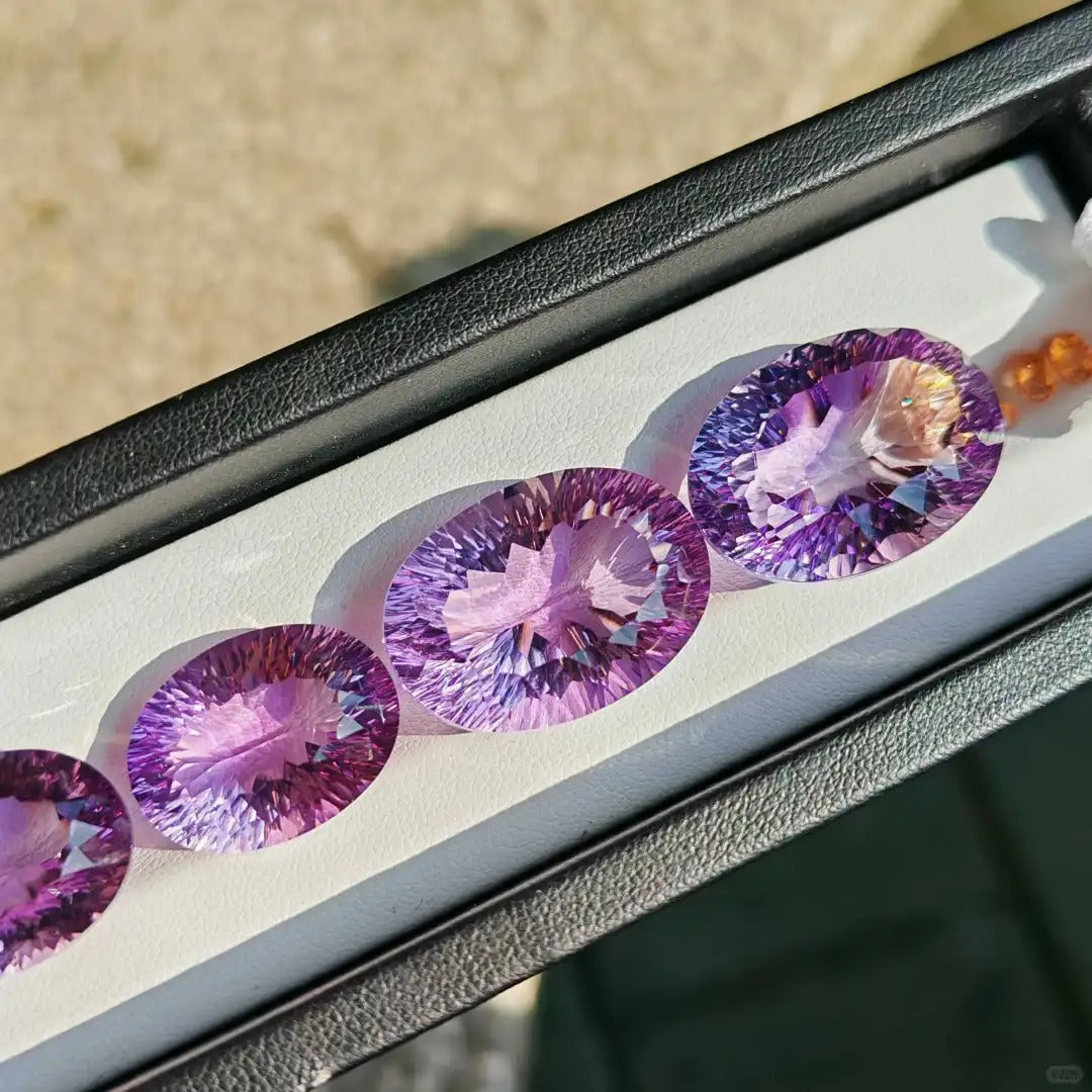 “Amatista Gatling” – grandes gemas con talla fuego - (tiempo de producción 7–15 días)