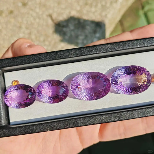 “Amatista Gatling” – grandes gemas con talla fuego - (tiempo de producción 7–15 días)