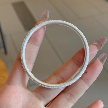 Pulsera de plata mate